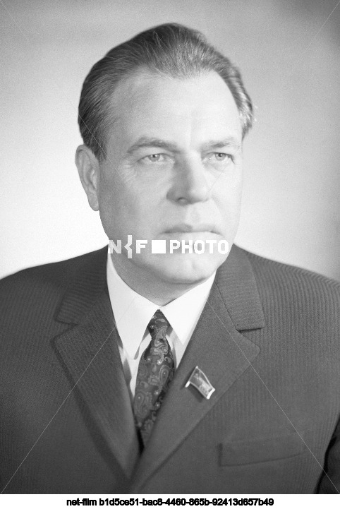 Chairman of the Presidium of the Supreme Soviet of the Moldavian SSR K.F. Ilyashenko