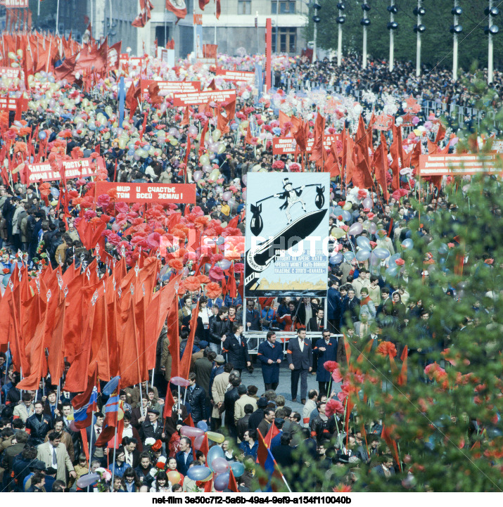 Celebrating May 1st in Moscow