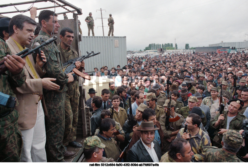 Rally against separatism in Urus-Martan