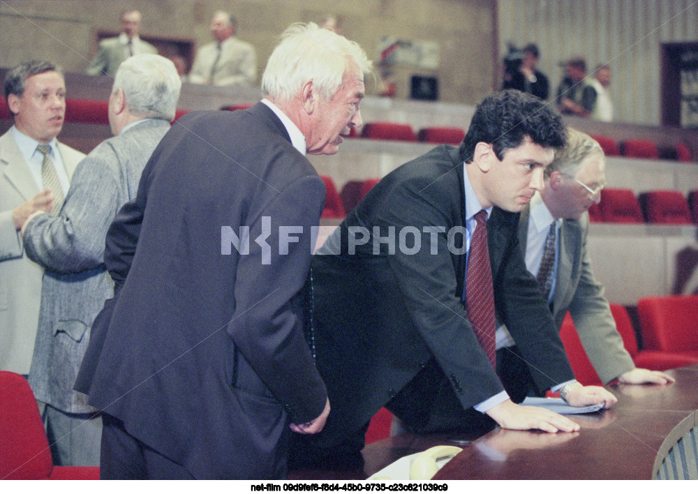 Поездка Б.Е. Немцова в Центр управления полетами в Королеве