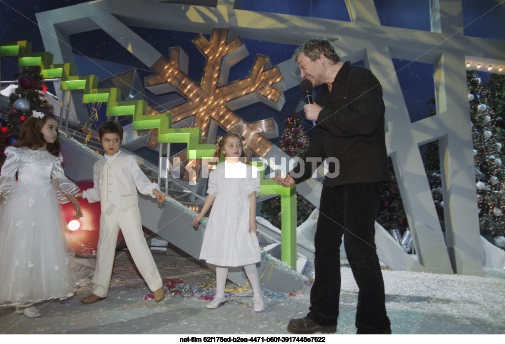 Съемки новогодней программы "Голубой огонек" на телеканале "Россия"