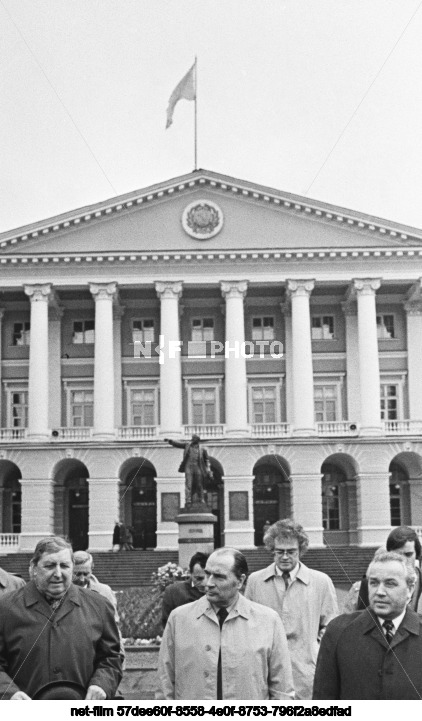 Visit of F. Mitterrand to the USSR