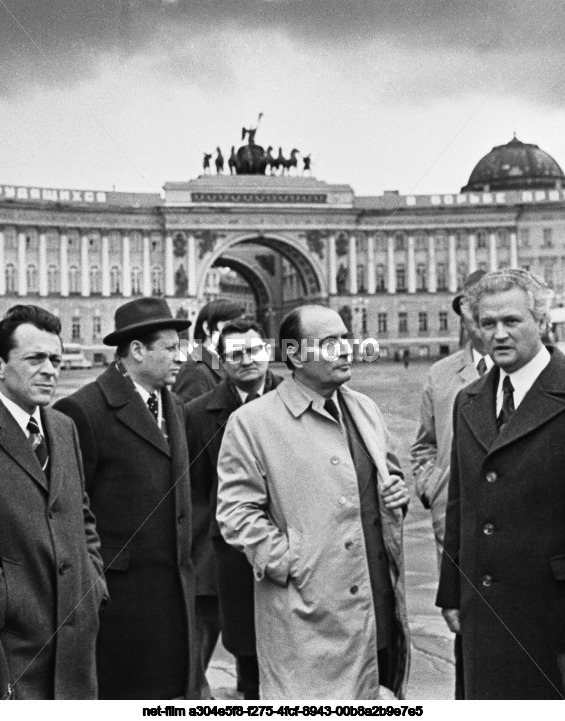 Visit of F. Mitterrand to the USSR