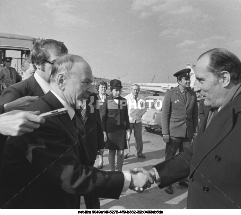 Visit of F. Mitterrand to the USSR