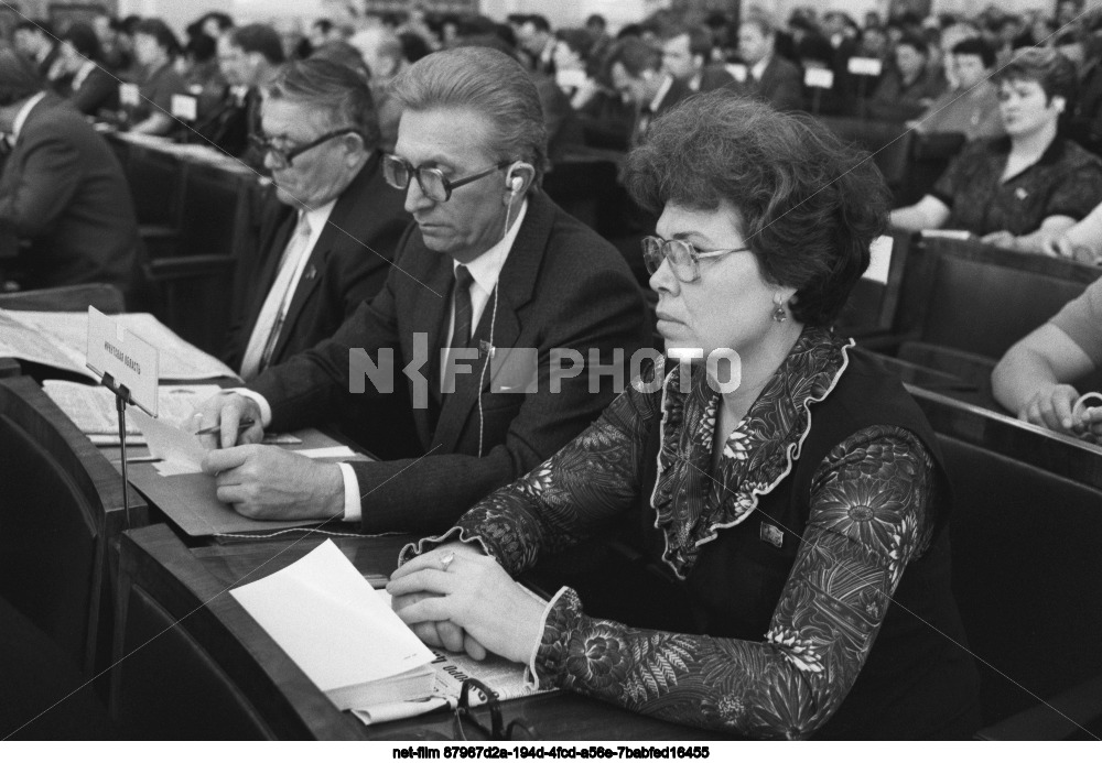 The ninth session of the Supreme Soviet of the RSFSR of the tenth convocation in Moscow