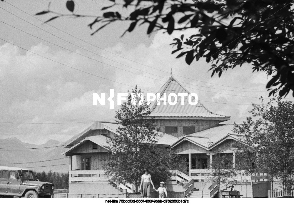 The village of Novaya Chara in the Chita region