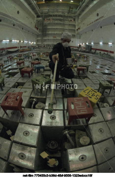 Чернобыльская АЭС в Киевской области после аварии