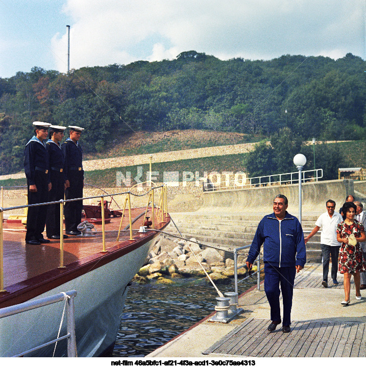 L.I. Brezhnev in Crimea