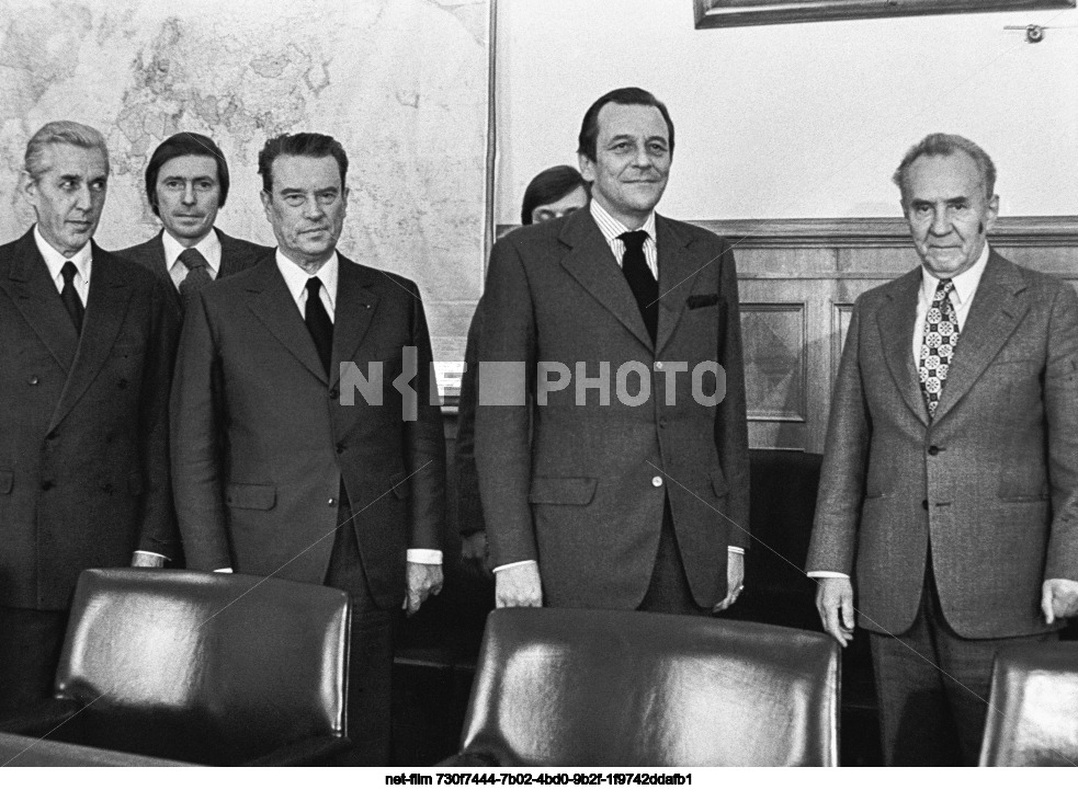 Visit of E. Achille-Fould and F. Seyrac to the USSR
