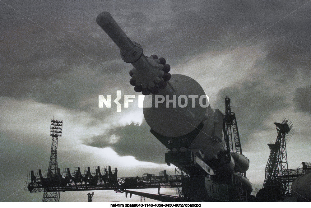Preparations for the launch of the Soyuz T-13 spacecraft at the Baikonur Cosmodrome