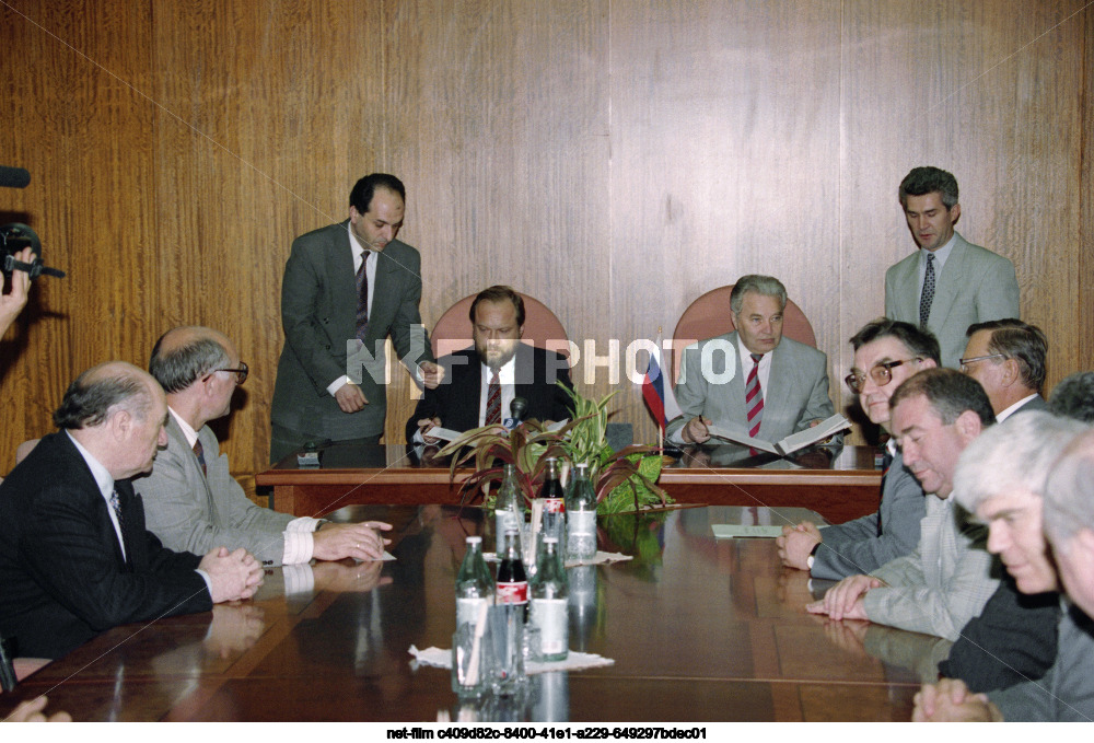 Signing of the Agreement between the Government of the Russian Federation and the Interstate Bank in Moscow