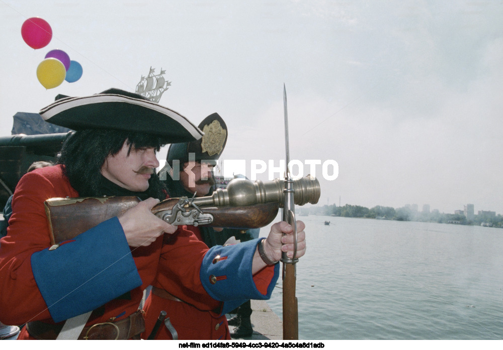 Celebration of the 300th anniversary of the Russian fleet in Moscow