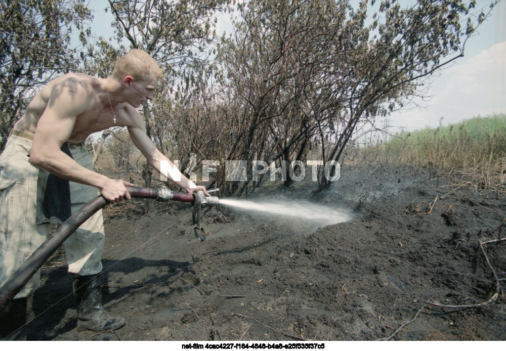 Peat fires in the Moscow region
