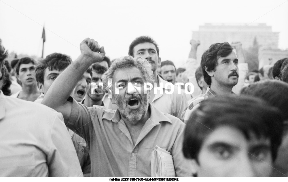 Rally of supporters of the Popular Front of Azerbaijan in Baku
