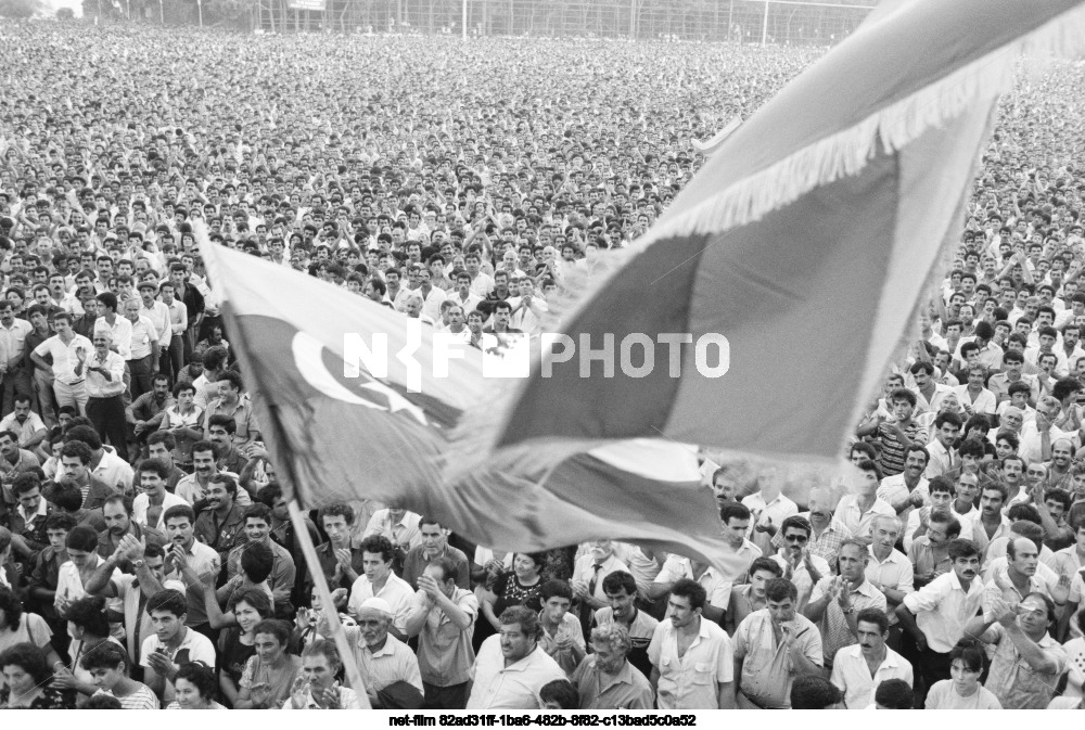 Rally of supporters of the Popular Front of Azerbaijan in Baku