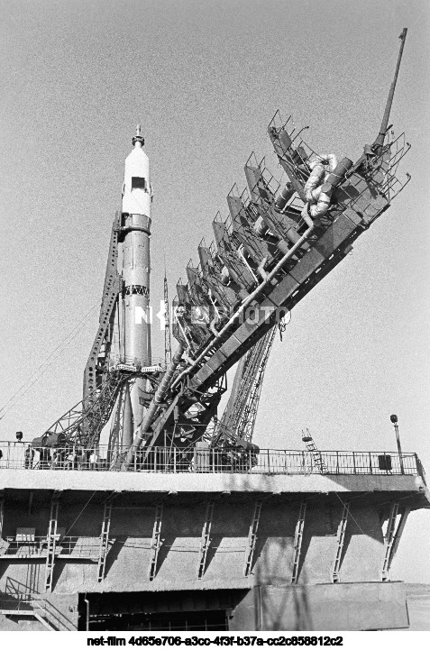 Launch of the Soyuz-9 spacecraft at Baikonur
