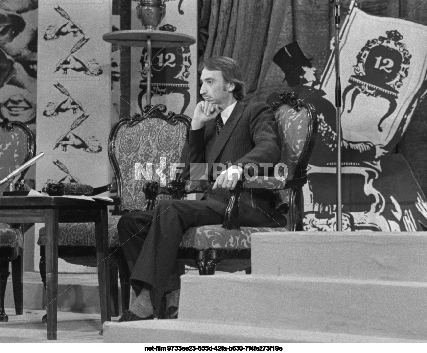 Filming of the TV show "Around Laughter" in Moscow