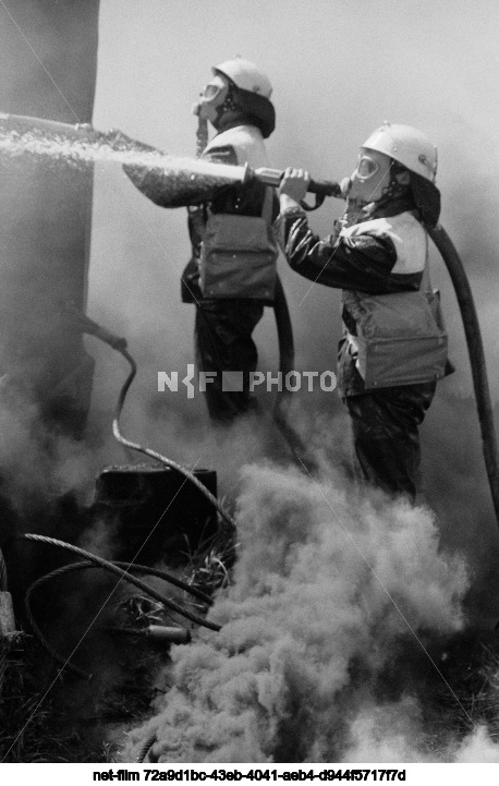 Показательные учения спасателей в Московской области