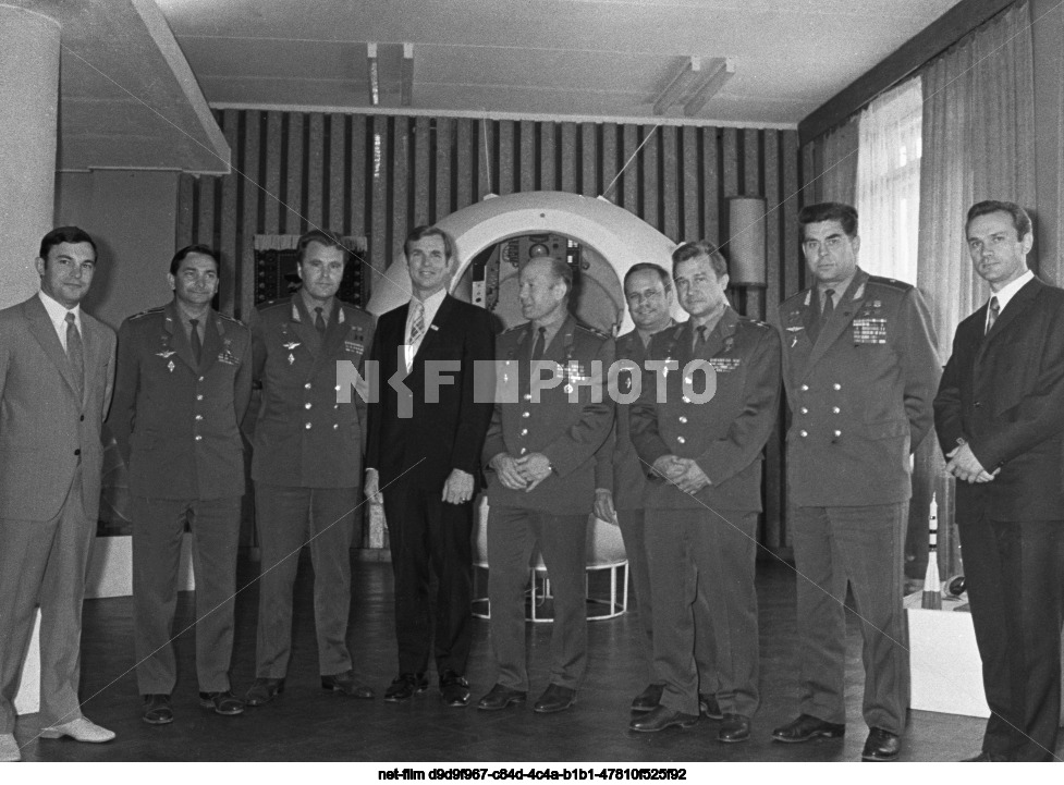 Astronaut D. Scott's visit to the USSR