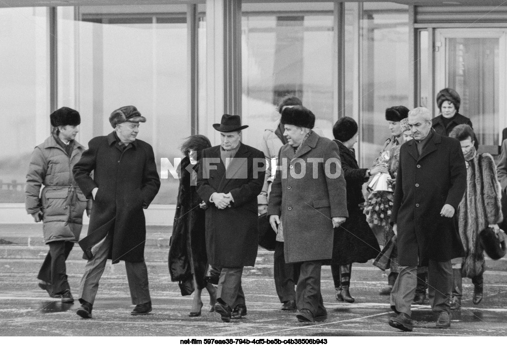 Working visit of F. Mitterrand to the USSR