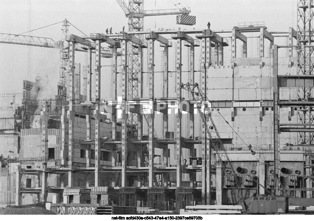 Construction of the Chernobyl Nuclear Power Plant in the Kyiv region