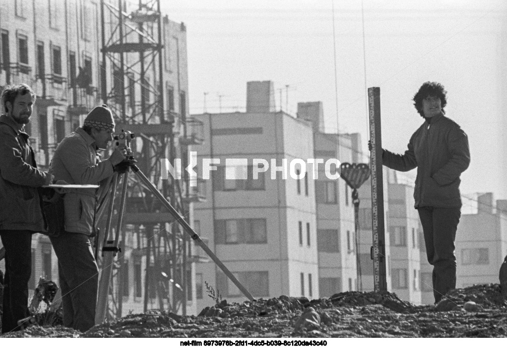 Builders of Severobaikalsk in the Buryat ASSR