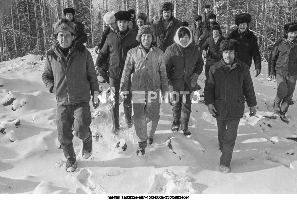 Строители Байкало-Амурской магистрали
