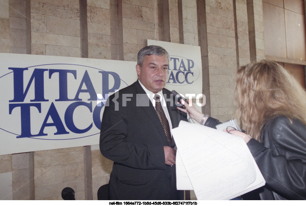 Press conference of V.N. Kichedzhi in Moscow