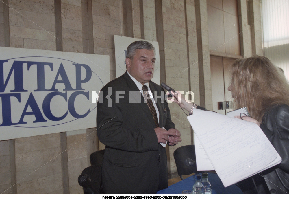 Press conference of V.N. Kichedzhi in Moscow