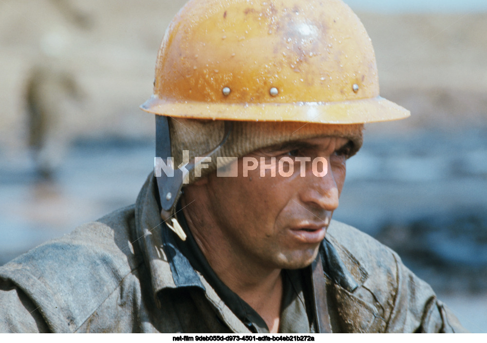 Fire at an oil exploration well in the Dagestan ASSR