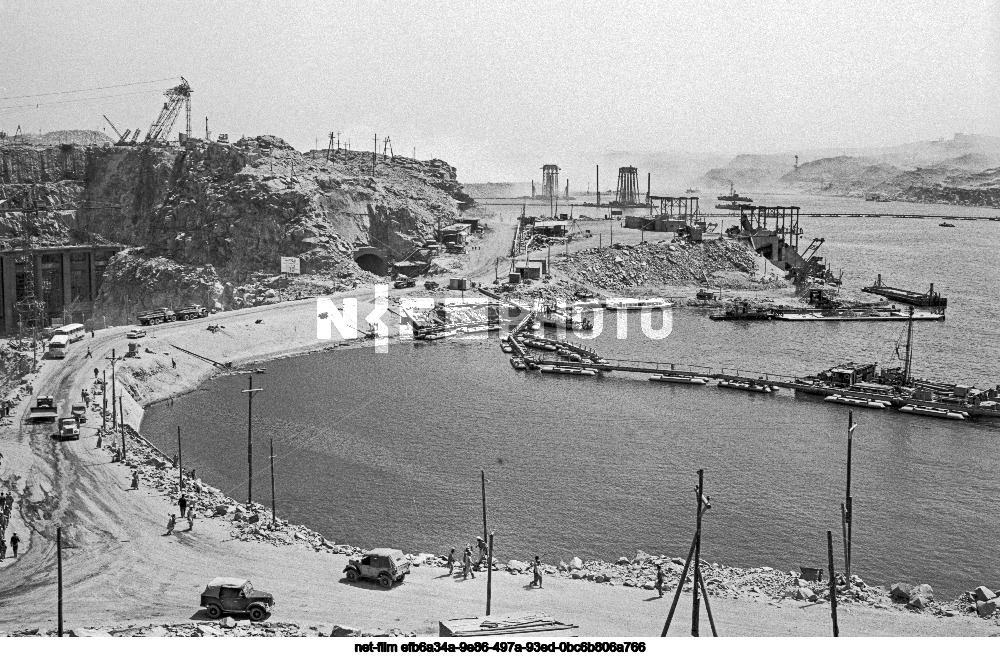 Construction of the Aswan Dam in the United Arab Republic
