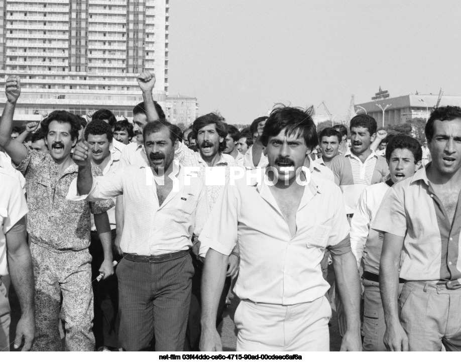 Rally of supporters of the Popular Front of Azerbaijan in Baku