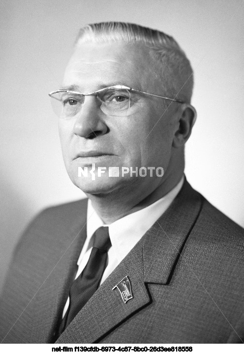 Chairman of the Presidium of the Supreme Council of the Latvian SSR V.P. Ruben