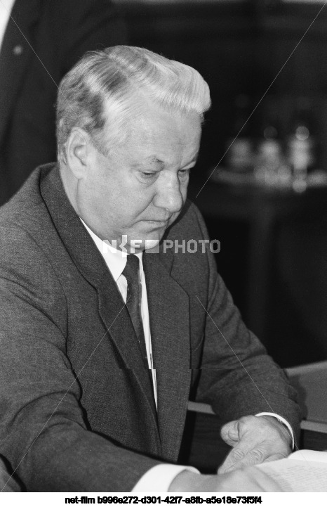 Президент РСФСР Б.Н. Ельцин