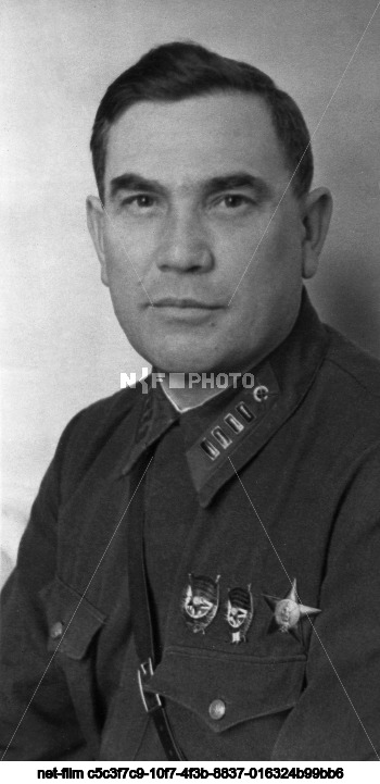 Командир 130-ой стрелковой дивизии Н.П. Анисимов