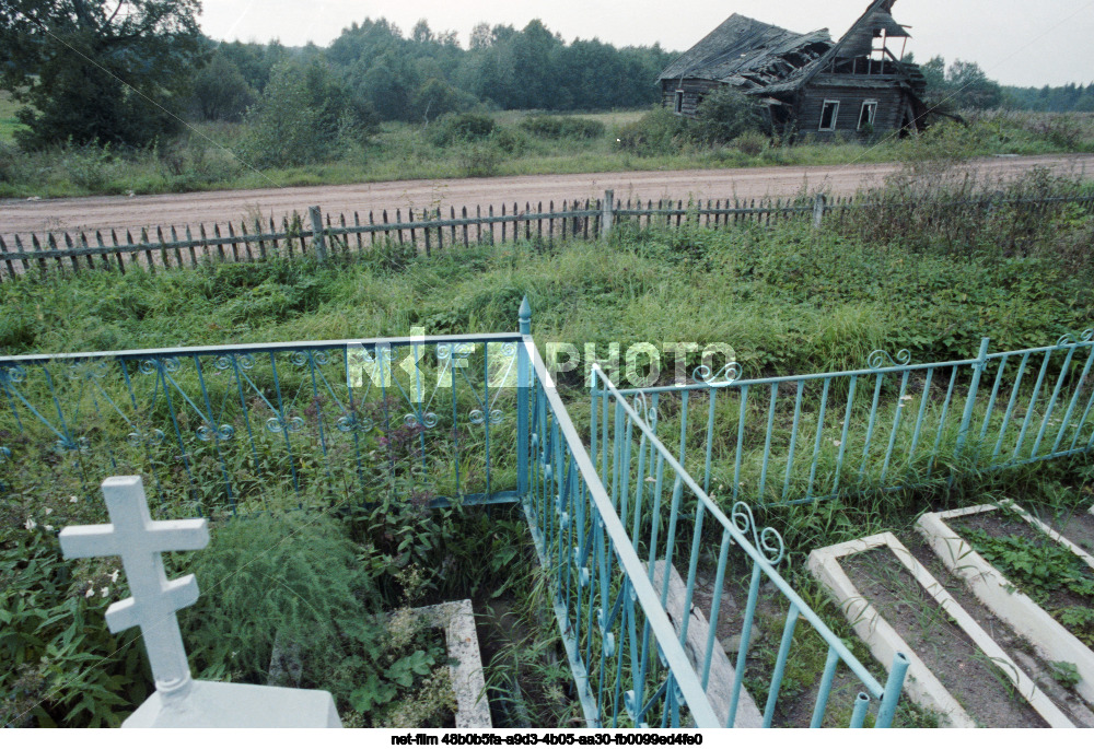 Cemetery in Dankovo in Kalinin region