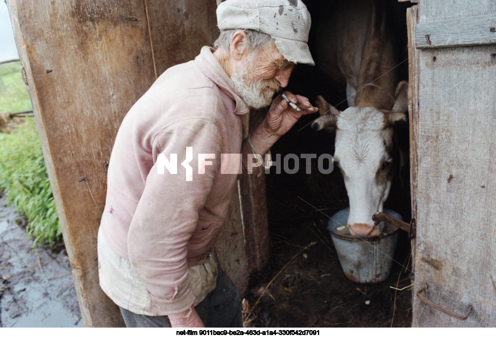 Resident of the village of Sosnovets V.F. Filippov