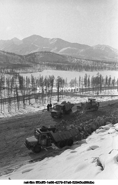 Строительство Байкало-Амурской магистрали