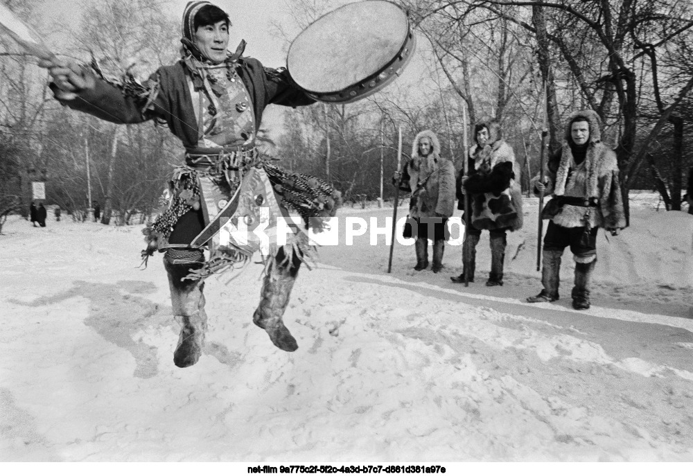 Жители села Ербогачен в Иркутской области