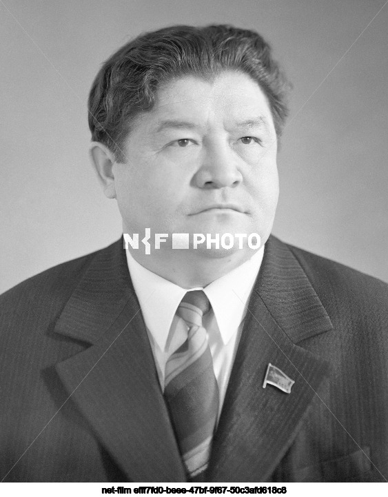 Chairman of the Council of Ministers of the Kirghiz SSR A.S. Suyumbaev