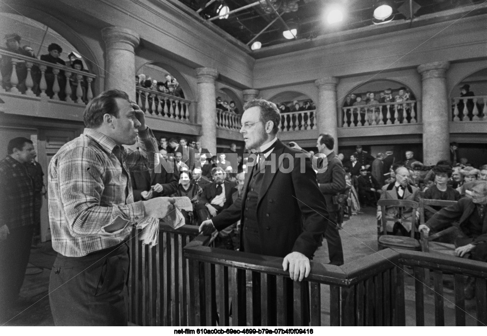 Filming of the feature film "The Brothers Karamazov" at the Mosfilm studio