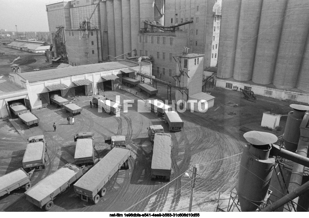 Мелеузовский элеватор в Башкирской ССР