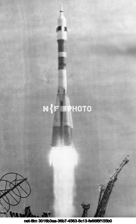 Launch of the Soyuz-21 spacecraft at Baikonur