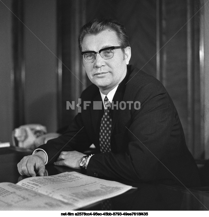 Chairman of the State Committee of the Council of Ministers of the USSR for Cinematography F.T. Yermash
