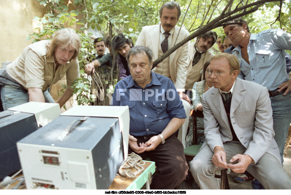 Съемки фильма "Жестокий романс" в Москве