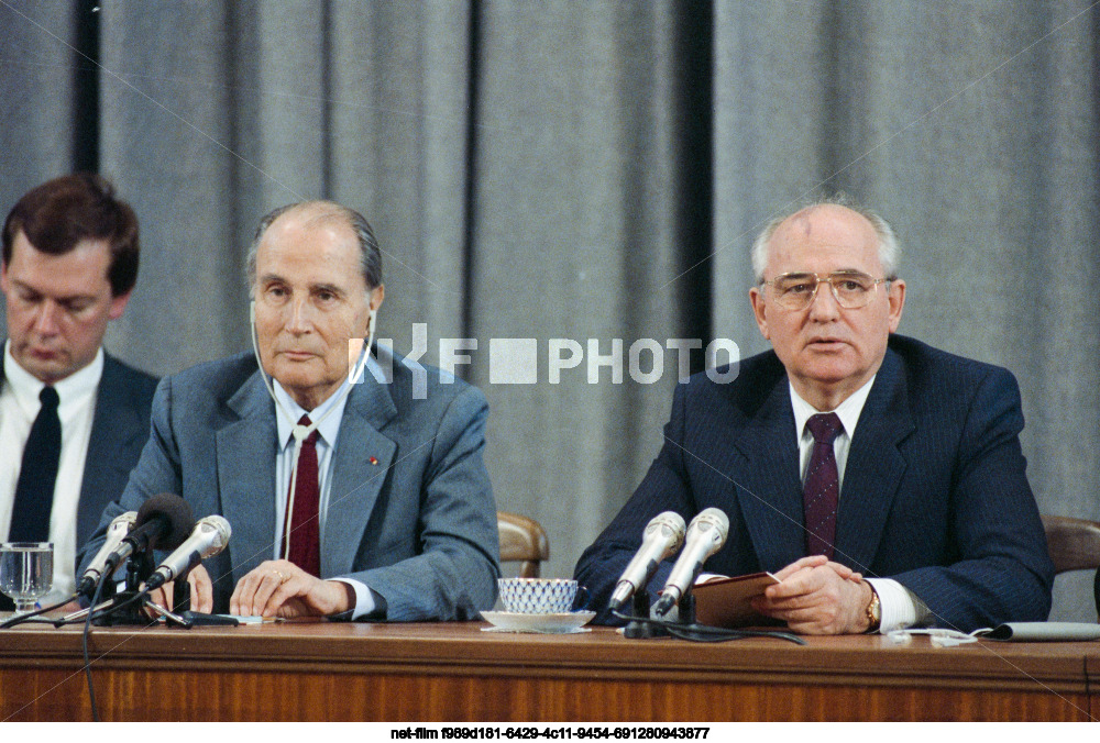 Visit of F. Mitterrand to the USSR