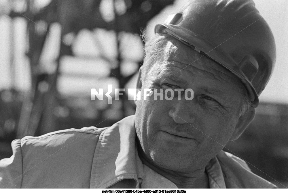 Бригадир буровиков П.Я. Щеблыкин