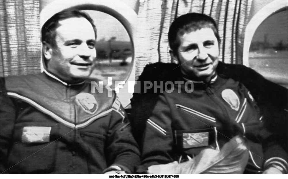 Landing of the Soyuz-24 spacecraft in the Kostanay region