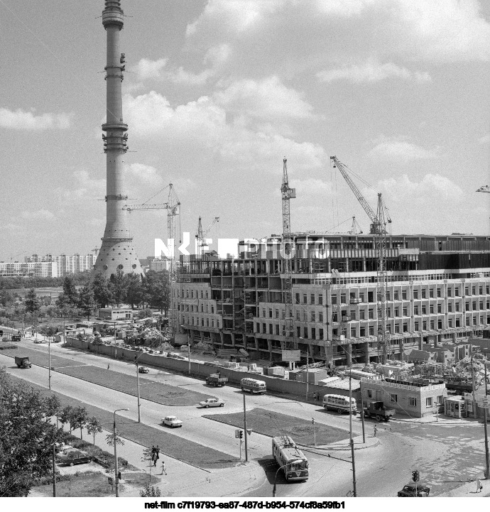 Строительство олимпийского телерадиокомплекса в Москве