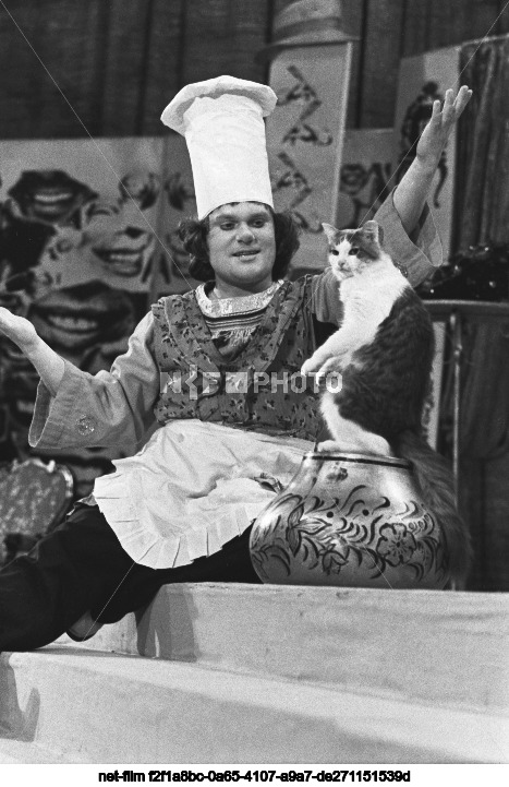 Filming of the TV show "Around Laughter" in Moscow